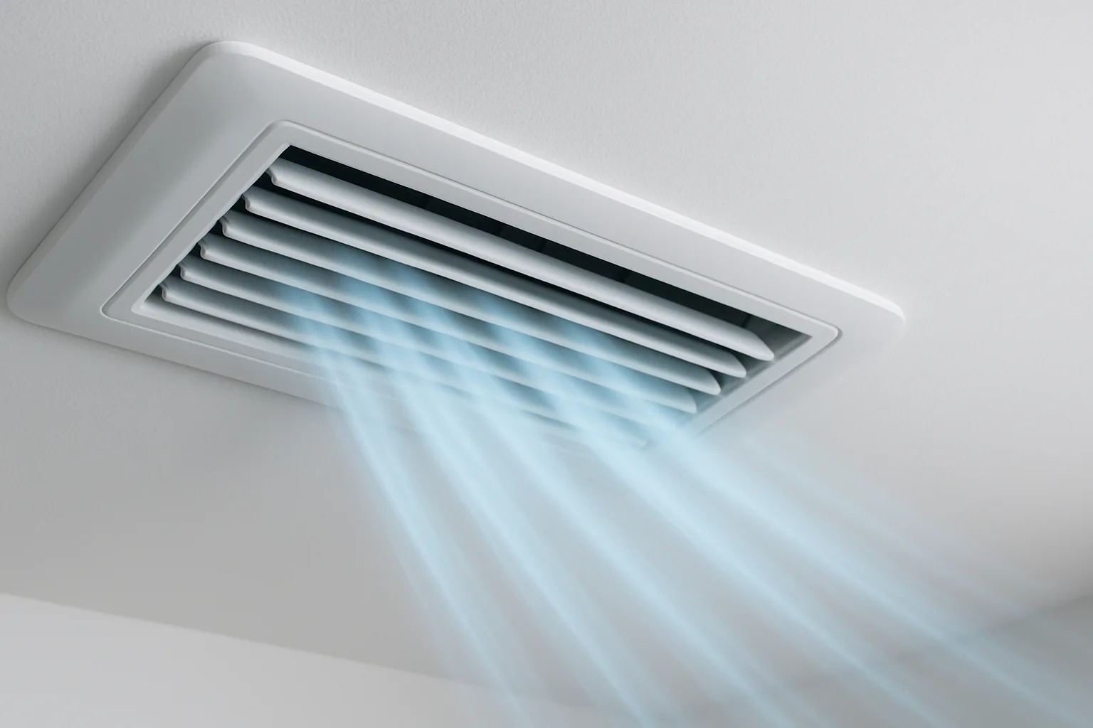 a cool air stream coming out of a vent from Austin Air Conditioning Repair in Austin, TX - AC Evaporator Cleaning